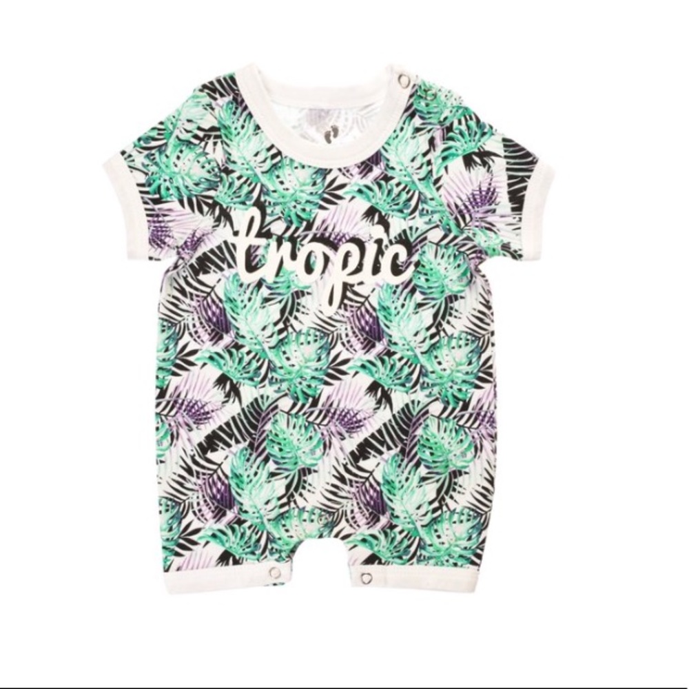 TROPICAL BABY ROMPER